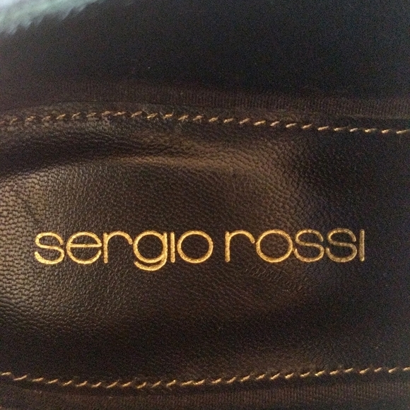 Brand New Sergio Rossi Black Embroidered Canvas Espadrille Sneakers - Picture 6 of 14